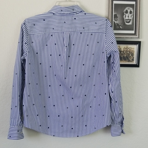 Banana Republic Tops Banana Republic Quinn Boy Style Hearts Stripes